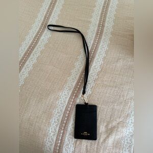 Black Coach Lanyard